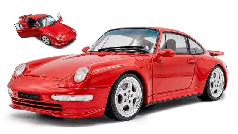 Porsche 911  Carrera RS 993 1997 Indian Red 1:18 SOLIDO 1810104 - Immagine 1 di 1
