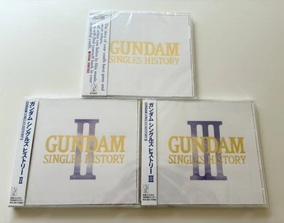 M Gundam Singles History Cd 3 Piece Set 4988003219284 - Image 1 of 2