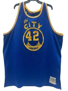 Mitchell & Ness Golden State Warriors Nate Thurmond 1966-67 NBA Jersey Size 60 - Picture 1 of 15