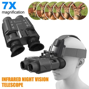 Head Mount IR Night Vision Binoculars 850nm Hunting Goggles 3D HD Digital Video - Picture 1 of 17