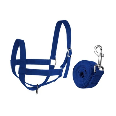Halter de Vaca con Cuerda Líder Entrenamiento Potro Uso Diario Profesional Ajustable Foto 1 de 2