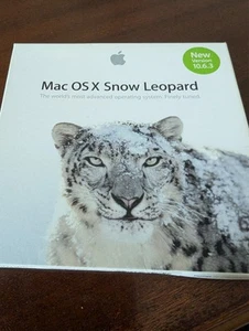 Apple Mac OS X 10.6.3 Snow Leopard 2010. DVD, Apple Stickers, Manual – Boxed - Picture 1 of 6