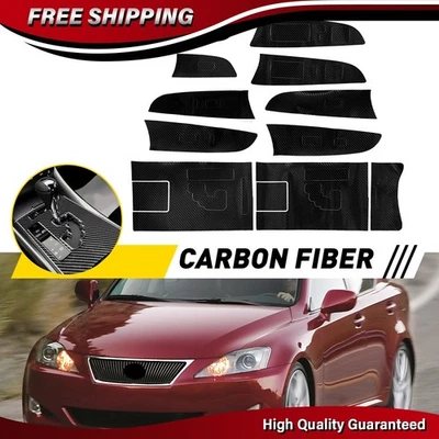 For 2006-2012 Lexus IS250 300 350 Carbon Fiber Gear Shift Box Panel Cover Trim - Image 1 of 4