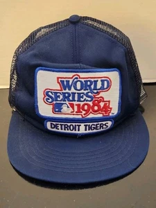 Vintage 1984 Detroit Tigers World Series Snapback Hat Size Medium Official MLB - Picture 1 of 3