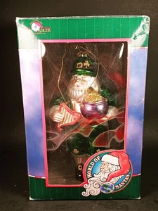 Kurt Adler "Irish" Hand Blown Glass World Of Santas Christmas Ornament IOB - Picture 1 of 16