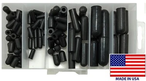 90 Piece Rubber Carburetor & Vacuum Cap Assortment Kit 3/16" - 9/32" - 6 Types - Picture 1 of 7