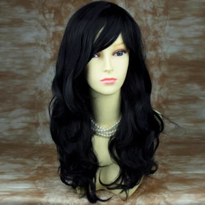 Peluca Maravillosa Ondulada Larga Roja, Negra, Marrón, Rubia, Borgoña Resistente al Calor  - Imagen 1 de 62