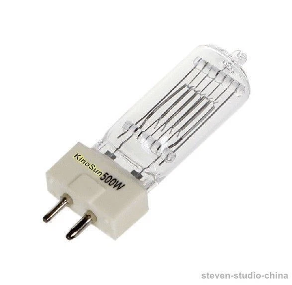 Lámpara bombilla halógena 500 vatios GY9.5 de un solo extremo 110V 230V para luz fresnel 500W Foto 1 de 1