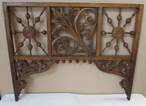 Vintage Antique Wooden Victorian Ornate Gingerbread Decorative Fretwork 29"x23" - Picture 1 of 22