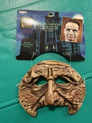 Vintage 2000 Fright Asylum Old Man Mask Vinyl Chinless Disguise NOS!!! - Image 1 of 4