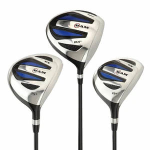 Ram Golf EZ3 Mens Graphite Wood Set - Driver, 3 & 5 Wood - Headcovers Included - Picture 1 of 5