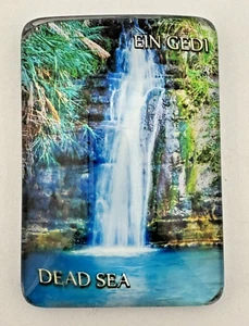 Totes Meer Magnet Ein Gedi Totes Meer Wasserfall Magnet Israel abgerundet Glas - Bild 1 von 3