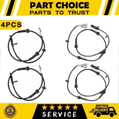 4X FRONT &REAR ABS SPEED SENSOR Fits NISSAN X-TRAIL II T31 2.0 2.5 4X4 2007-2013 - Image 1 of 4