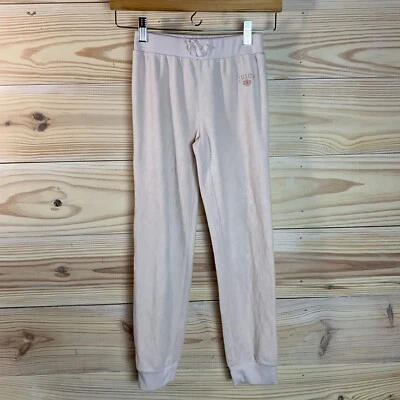 Juicy Couture Kids Pants 8/10 Pale Pink Velour Girls Jogger Embroidered Y2K - Image 1 of 4