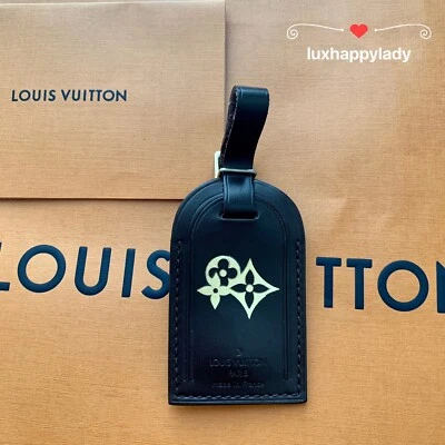 ❤️НОВЫЙ LOUIS VUITTON Damier Ebene логотип большой путешествий багажа ярлык сумка подвеска коричневый - Изображение 1 из 4