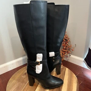 Lauren Ralph Lauren Women's Manchester Buckled Dress Boots Sz 5B Black - Picture 1 of 14