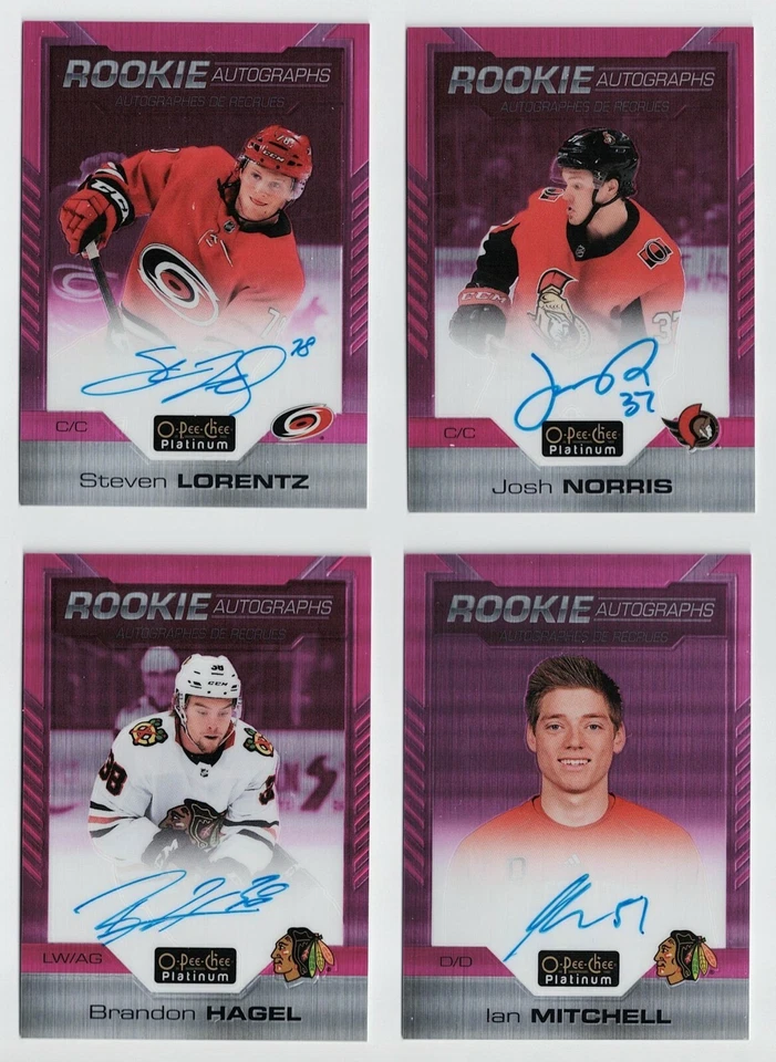 2020-21 O-Pee-Chee OPC Platinum Rookie Autograph Matte Pink #/99 Pick From List - Image 1 of 1