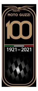 Carpet in Moto Guzzi Design 100 Years 190 x 80 Water & Oil Resistant Garage NEW - Picture 1 of 1