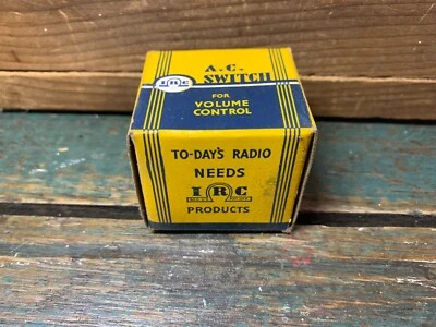 Vintage Nuevo Antiguo Stock IRC Nº Interruptor 45 A.C. para control de volumen de cuatro puntos Foto 1 de 4
