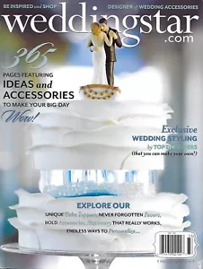 Wedding Star Magazine Cake Toppers Top Styling Designs Favors Bold Accessories - Picture 1 of 7