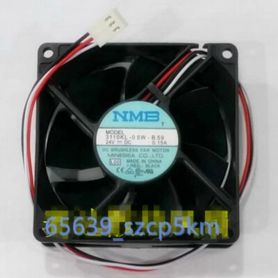 NMB-MAT 3110KL-05W-B59 Cooling Fan DC24V 0.15A  80x80x25mm 3Pin Case Cooling Fan - Image 1 of 2