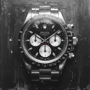 ⌚ Rolex Watch Art 🖼️ | 30x30"| Museum Giclée Print 🎨 | ✍️ 1/25 | COA 🧾 | V34 - Picture 1 of 7