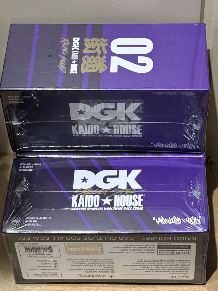 Mini GT Kaido House  X DGK Nissan Skyline GT-R R34 sealed  — 第 1/1 张图片