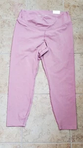 Old Navy Powerchill Extra High Rise Go Dry Leggings Size Xl 7/8 Ankle Mauve Colo - Picture 1 of 6