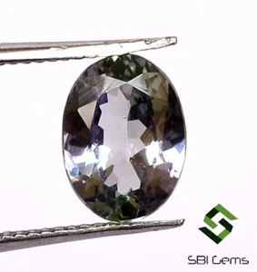 1.20 CTS Certified Natural Tanzanite Oval Cut 8x6 mm Lustrous Loose Gemstone - Picture 1 of 5