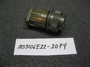 ITT CANNON MS3106E22-20PY 9-Pin Connector - Picture 1 of 5