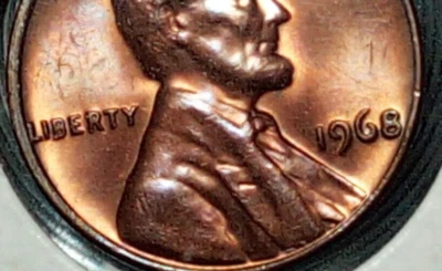 Mint Error Coin 1968 DDO BU Lincoln Memorial Uncirculated  - Image 1 of 4