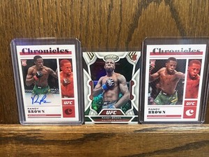 2023 Panini Chronicles UFC RANDY BROWN Chronicles Base Set Rookie Auto (3 Cards)