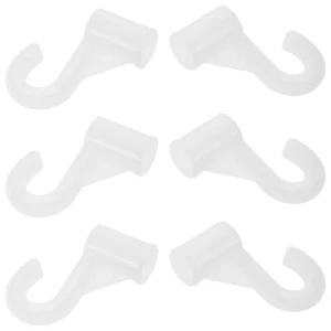6 Pcs Wardrobe Connection Accessories Student Closet Rod Hook for Bedroom - Picture 1 of 12
