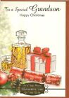 Grandson Christmas Greeting Card Happy Merry Traditional Special Adult Men Man