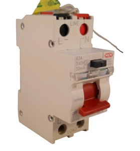 INTERRUPTOR PRINCIPAL MEM A63HE RCD 63A 30MA 2 POLOS EATON 240V - Imagen 1 de 3