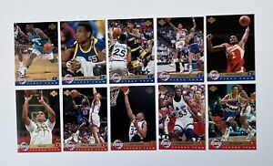 1992-93 Upper Deck Basketball ALL-ROOKIE TEAM 10-Card Insert Set - Mutombo, L.J.