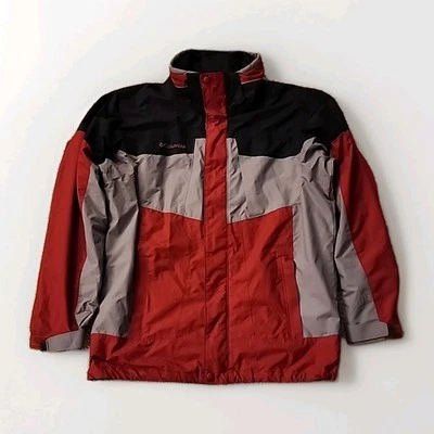 Columbia Parka Jacket Men's Medium Orange Black Bugaboo Interchange Full Zip - Image 1 of 4