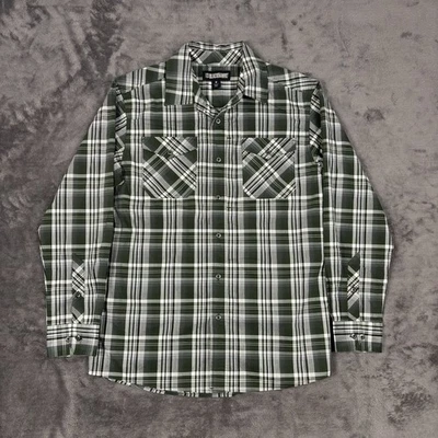 Blackhawk! Tactical Medium Green White Plaid Long Sleeve Shirt - Image 1 of 4