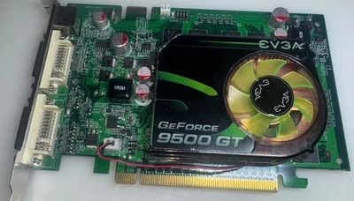 EVGA NVIDIA GEFORCE 9500 GT 512MB PCIE X16 GRAPHICS VIDEO CRD GPU FAST FREE SHIP - Image 1 of 4
