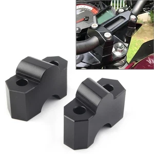 Abrazadera elevadora de manillar para Kawasaki Z750 2004-2011 Z1000 2003-2016 motor negro EE. UU. - Imagen 1 de 9