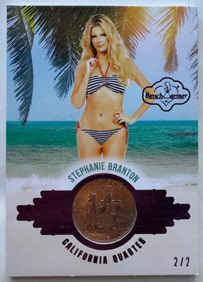 2025 BENCHWARMER GIRLS OF SUMMER STEPHANIE BRANTON CALIFORNIA COIN QUARTER /2 - Image 1 of 2