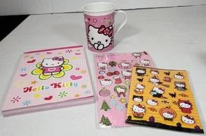 HELLO KITTY Lot Stationery, Holiday Stickers & Mug - Picture 1 of 7