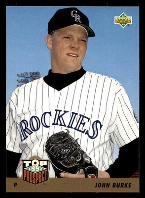 1993 Upper Deck John Burke #444 Colorado Rockies - Image 1 of 2