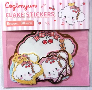Sanrio Cogimyun Cherry Flake Sticker Japan 2025 30 Stück - Bild 1 von 3