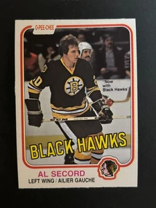 1981-82 OPC O-Pee-Chee Hockey #72 Al Secord (b) Combined Shipping - Picture 1 of 2