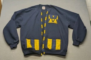 Michigan Wolverines Strickjacke Gr. XL Fronttaschen 90er bis 2000 Ära vorne offen - Bild 1 von 7