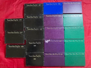 Lot of 18 DIFFERENT 1974-1998 US Mint Proof Sets - Picture 1 of 5