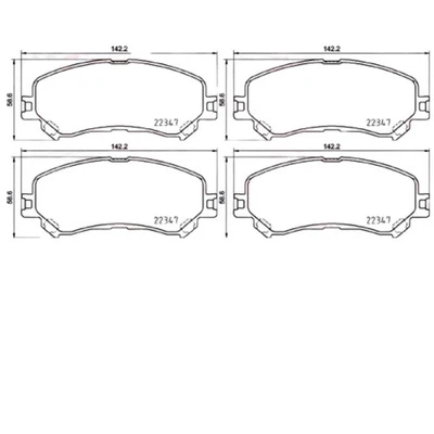 Für Renault Espace Megane Scenic Grand Scenic Front Premium Mintex Bremsbeläge - Bild 1 von 2