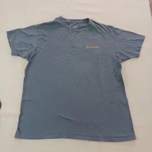 Columbia BELIEVE Graphic Youth Boys Size Large Blue Cotton Short Sleeve T-Shirt - Picture 1 of 13