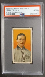 1909-11 T206 - Frank Chance - HOF - Piedmont 350-460/25 - PSA 2 GOOD - Picture 1 of 2